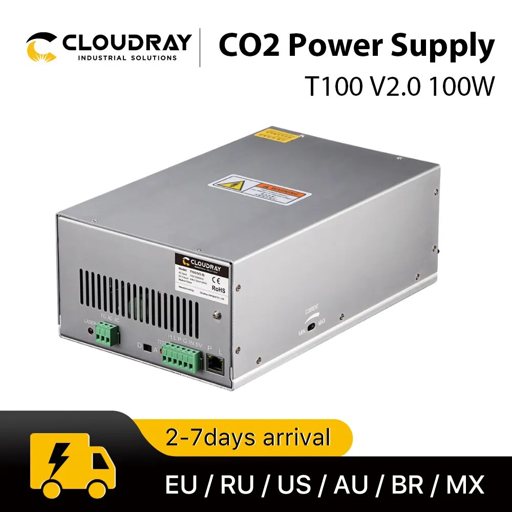 Cloudray 80W-100W CO2    ġ ҽ CO2     LY-T100 T / W ÷ ø  